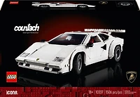 LEGO Icons Lamborghini Countach 5000 Quattrovalvole Model Car Kit - Collectible Building Set - 10337
