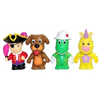 Ensemble de 4 figurines Wiggles : Dorothy, Captain Feathersword, Shirley et Wags - Édition anglaise