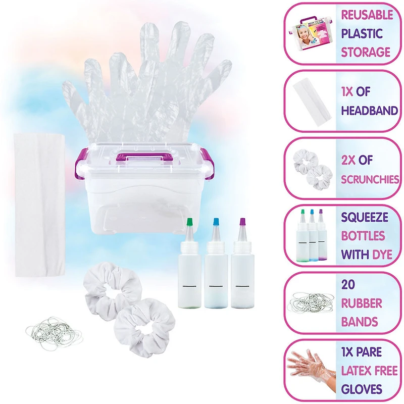 Neon Tie Dye Hair Accessory Design Keeper Crate