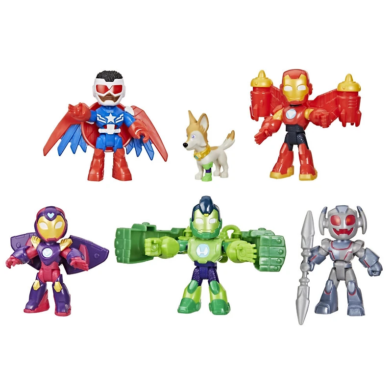 Marvel Iron Man and his Awesome Friends Pack Avengers en armure, pack de figurines
