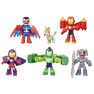 Marvel Iron Man and his Awesome Friends Pack Avengers en armure, pack de figurines