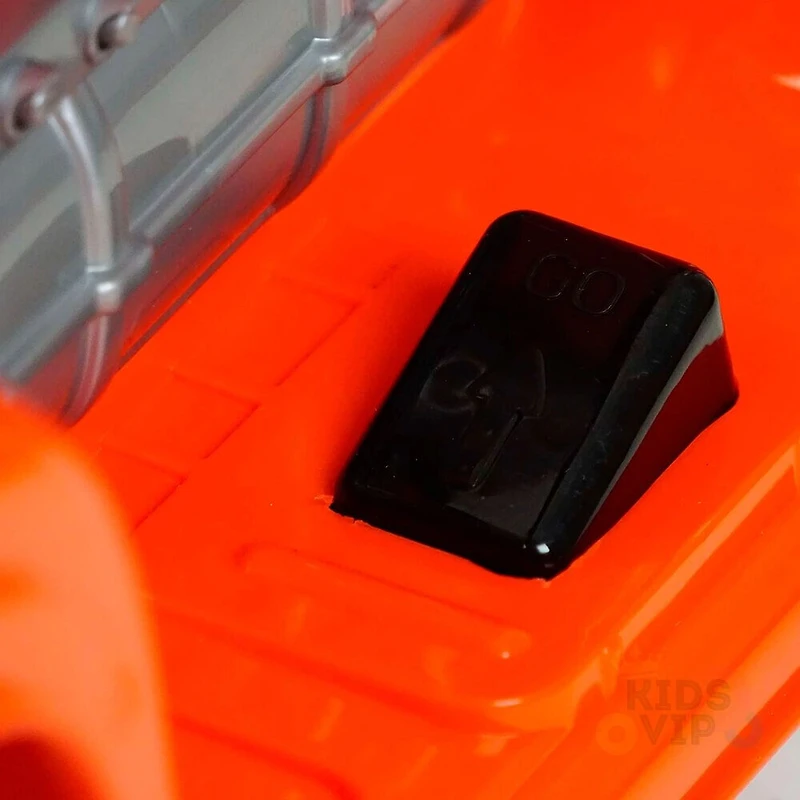 KidsVip 6V Enfants at Tout-Petits Big Rig Monter sur la Voiture de Poussée de Camion Voiture Eléctrique avec Commande à Distance - Blanc - Édition anglaise