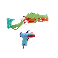 Nerf DinoSquad Combo Pack, 2 Nerf Blasters, 15 Nerf Elite Darts, 2 Exclusive Dinosaur Designs - R Exclusive