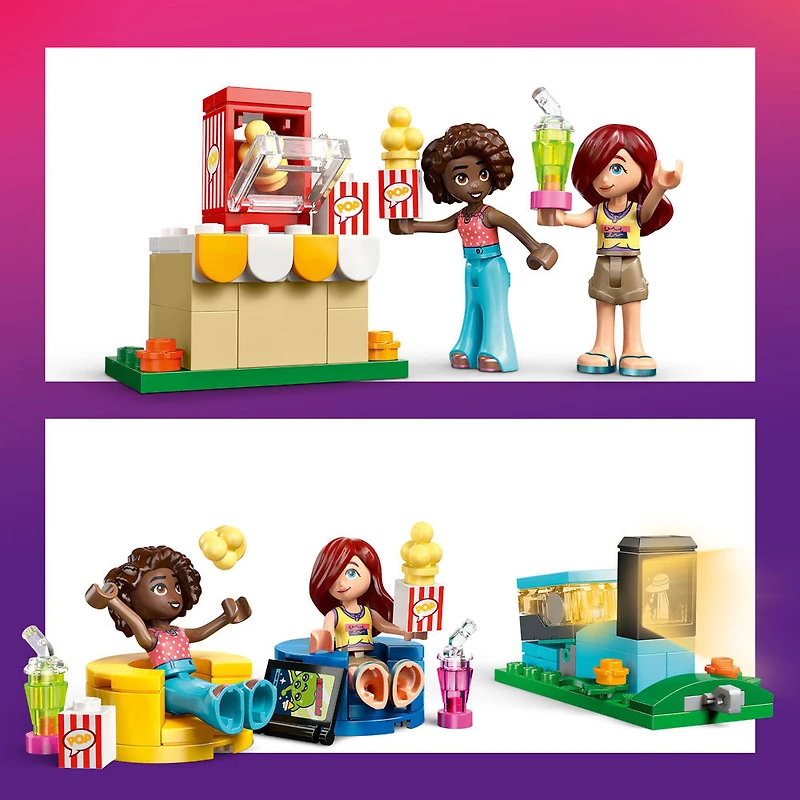 LEGO Friends Friendship Movie Night Pretend Play Building Toy for Girls & Boys, Ages 6+ - 42642