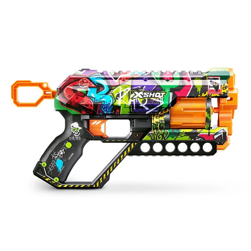 X-Shot Skins Griefer Blaster (12 fléchettes) par ZURU (les styles peuvent varier)