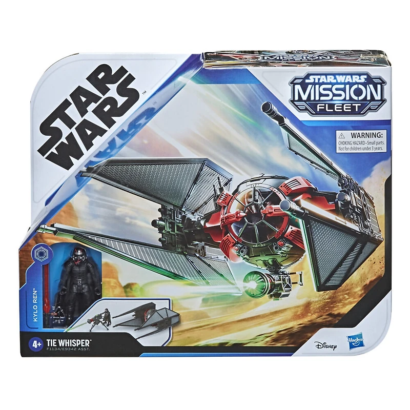 Star Wars Mission Fleet, TIE Whisper, figurine Kylo Ren de 6 cm et véhicule