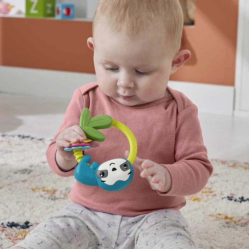Fisher-Price Paresseux cliquetis, sensoriel et motricité fine