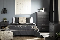 Tassio Table de chevet 1 tiroir Chêne gris