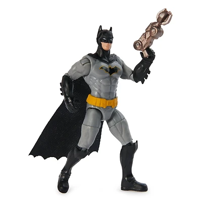 DC Comics, Figurine articulée Rebirth Batman avec 2 accessoires mystère, 10 cm
