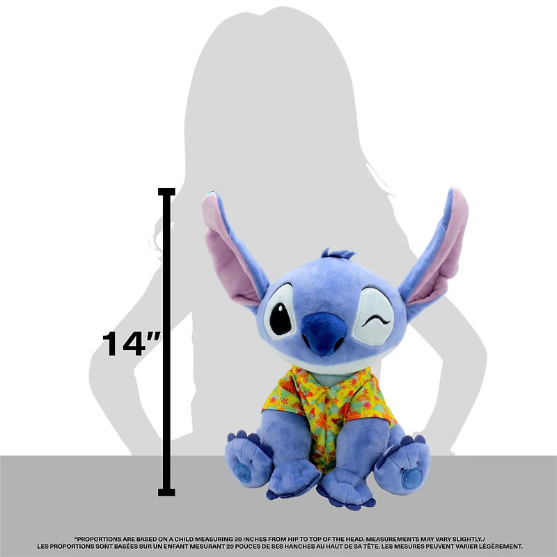 Disney - Lilo & Stitch - Stitch en peluche Hawaien - Moyenne