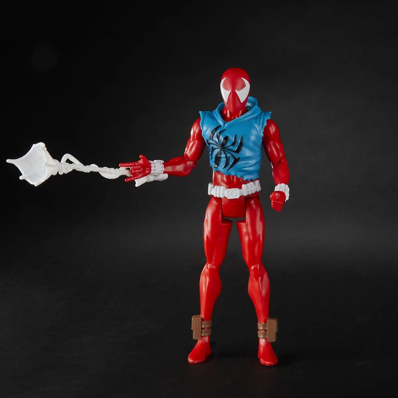 Marvel Spider-Man: Across the Spider-Verse Scarlet Spider Toy, 6-Inch-Scale Action Figure with Accessory, Toy for Kids Ages 4 and Up