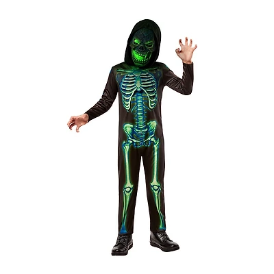 Costume squelette néon lumineux