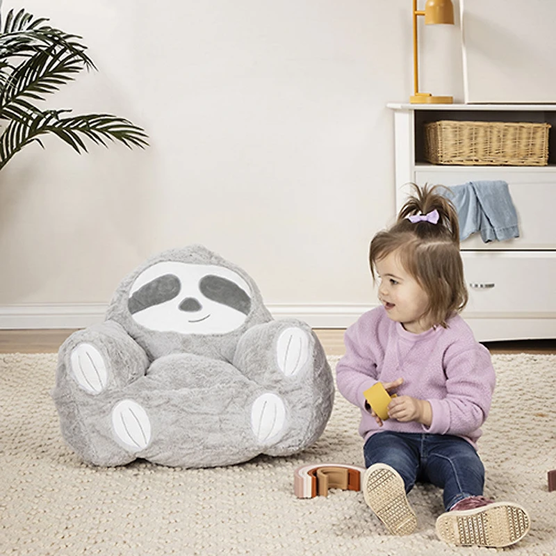 Chaise en peluche pour tout-petits Cuddo Buddies - Paresseux