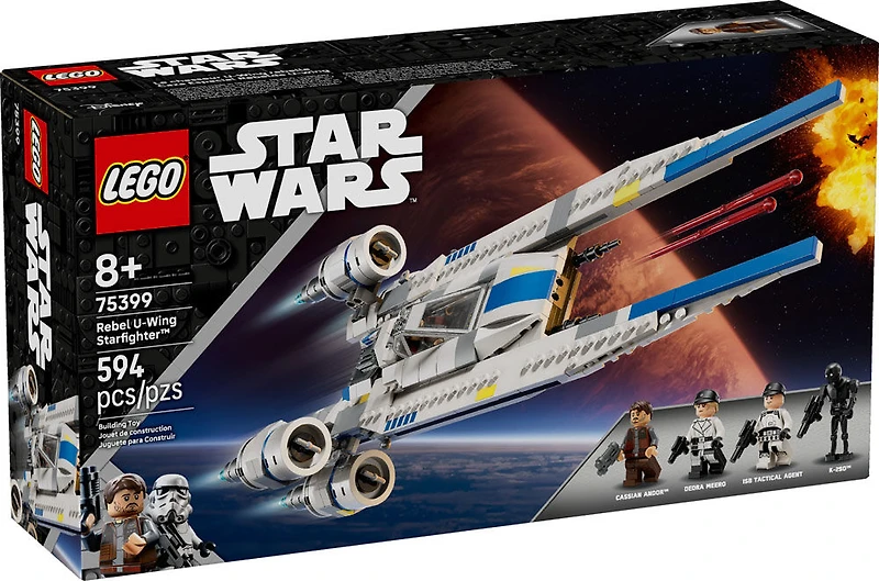 LEGO Star Wars : Andor Le chasseur U-Wing rebelle, Modèle à construire, Jouet de construction de véhicule 75399