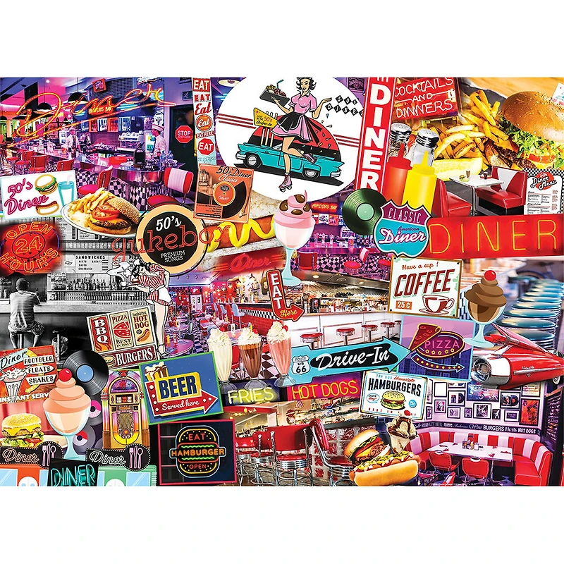 Casse-Tête 1000 Pièces "Flashbacks Quick Stop Diner"