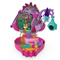 Polly Pocket and DreamWorks Trolls Compact Playset with Poppy and Branch Dolls