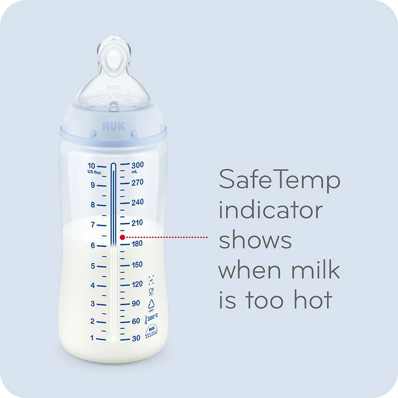 NUK Smooth Flow Anti-Colic Bottle, 10 oz, 3 Pack