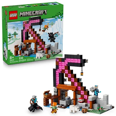 LEGO Minecraft La Mine de la Pioche, Décoration de Salle de Jeu, Jouet de Construction de Pioche, Cadeau de Construction de Jeu Vidéo 21277