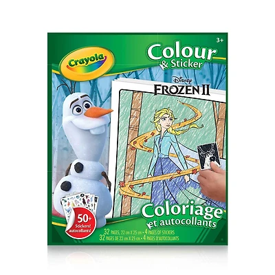 Crayola Colour & Sticker Book Disney Frozen II