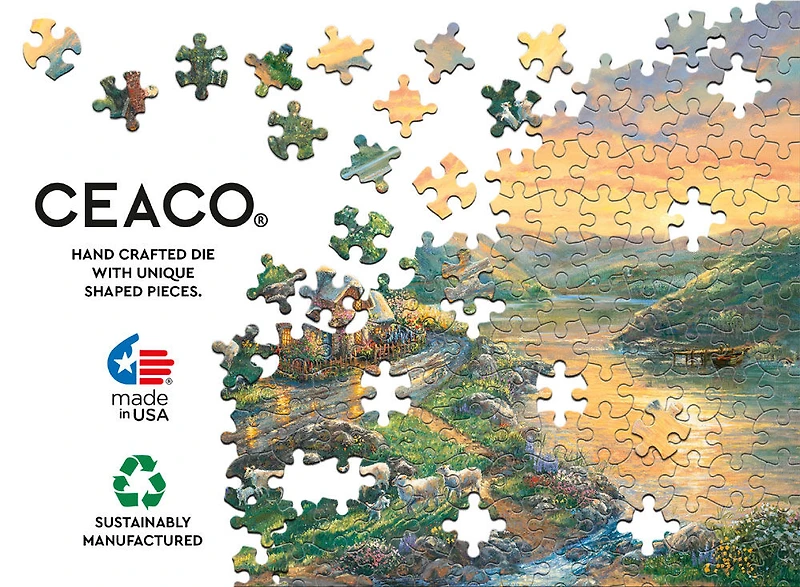 Thomas Kinkade - Daybreak At Emerald Valley - Puzzle 1000 Pièces