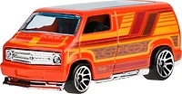 Hot Wheels 77 Dodge Van à l'échelle 1:64, véhicule sur le thème de Surf's Up