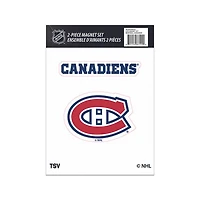 Ensemble de 2 aimants des Canadiens de Montreal de la LNH