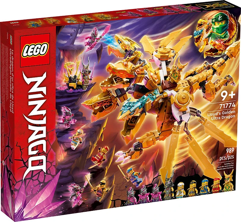 LEGO NINJAGO Le dragon d'or ultra de Lloyd 71774 Ensemble de construction (989 pièces)