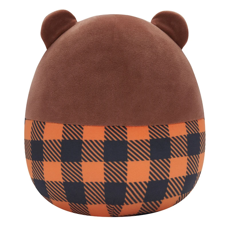 Squishmallows 7.5" - Omar l'ours brun avec sa veste à carreaux