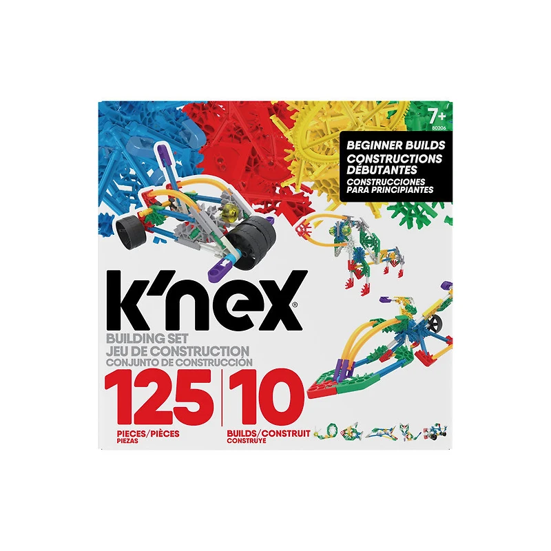K'NEX - Beginner Builds - 125piece/10 Model
