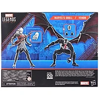 Marvel Legends Series Spider-Man 60e anniversaire, pack de 2 figurines Marvel's Knull et Venom, 15 cm, 5 accessoires
