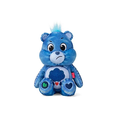 Care Bears Peluche en jean taille amusante (respectueux de l'environnement) - Grumpy Bear - Notre exclusivité