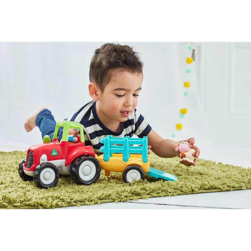 Early Learning Centre Happyland Lights and Sounds Farm Tractor - R Exclusive