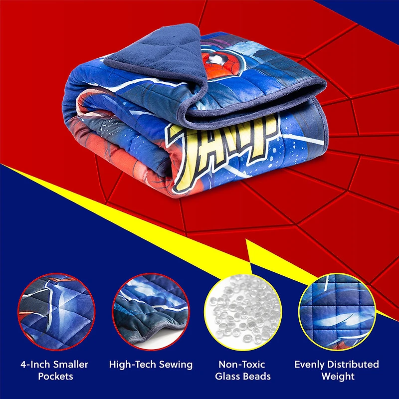 Couverture lestée pour enfants Spiderman de Marvel (40 x 60 pouces), 6 lb