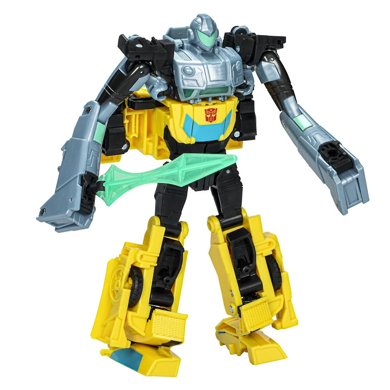 Transformers EarthSpark Cyber-Combiner, figurines Bumblebee et Mo Malto