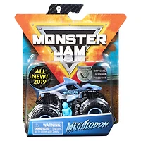 Monster Jam, Monster truck authentique Megalodon en métal moulé à l'échelle 1:64
