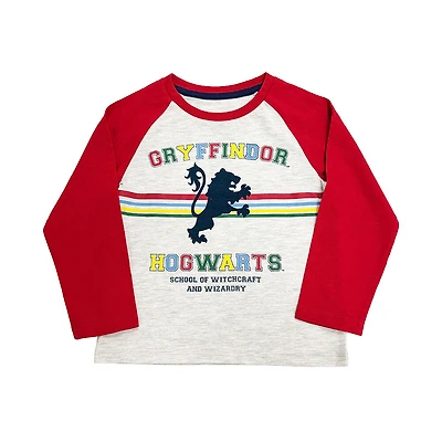 Harry Potter - T-shirt à manches longues raglan - Blanc cassé chiné et rouge - Taille 4T - Exclusivité Toys "R" Us