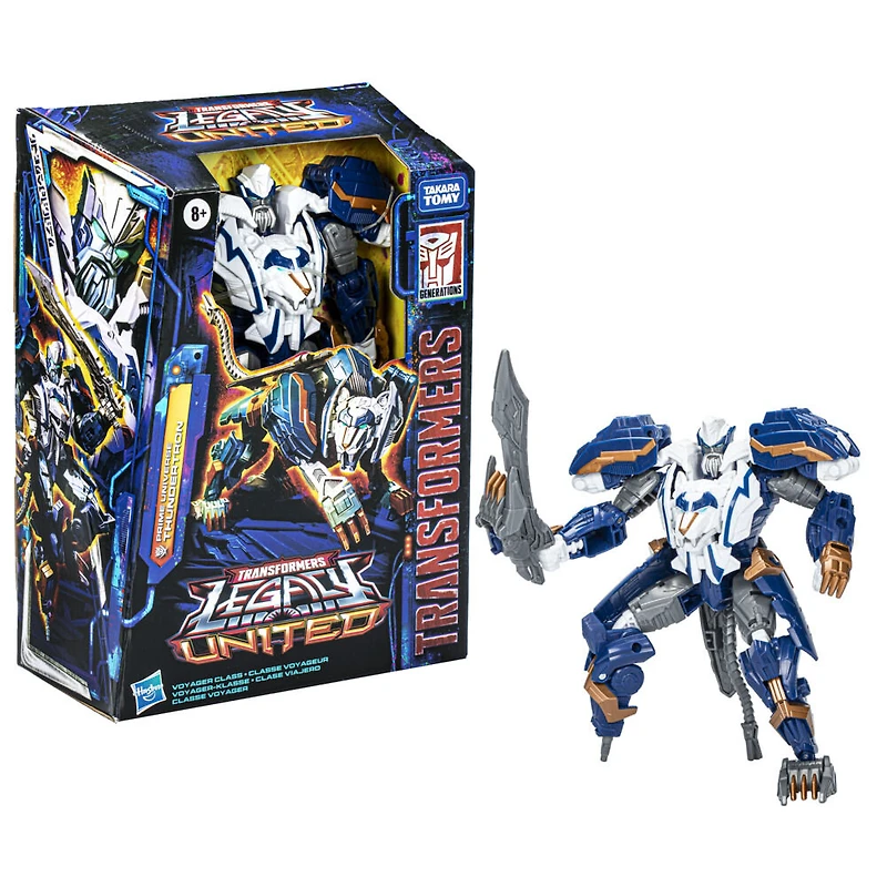 Transformers Generations Legacy United, figurine Prime Universe Thundertron classe Voyageur