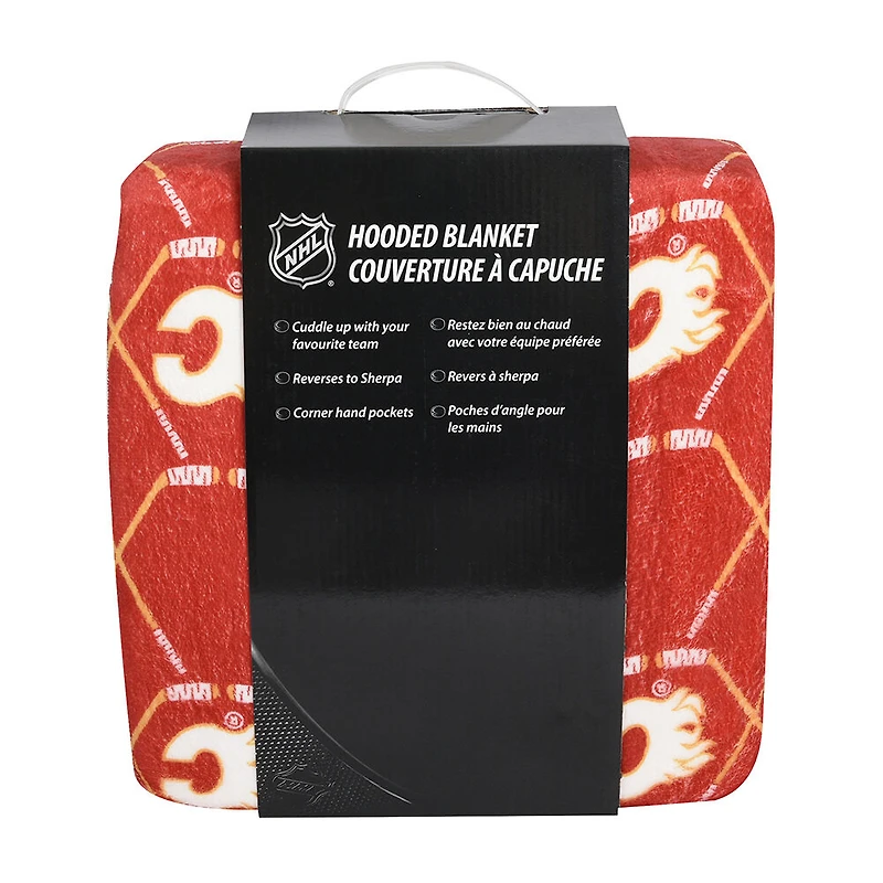 Couverture à capuchon portable des Flames de Calgary de la LNH