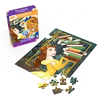 Disney Princess, Beauty and The Beast, Puzzle réversible de 100 pièces, jouets princesses Disney