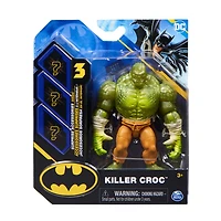 DC Comics, Figurine articulée Killer Croc de 10 cm avec 3 accessoires mystère