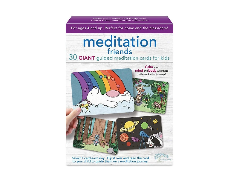 Mindful Living Meditation Friends Cards - English Edition