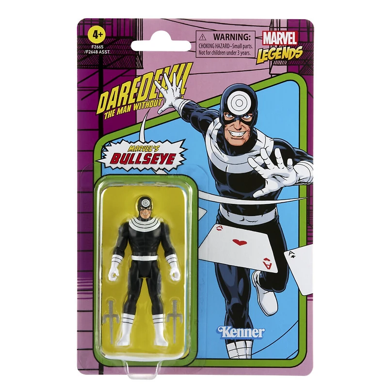 Marvel Legends Series Retro 375, figurine de collection Bullseye de 9,5 cm