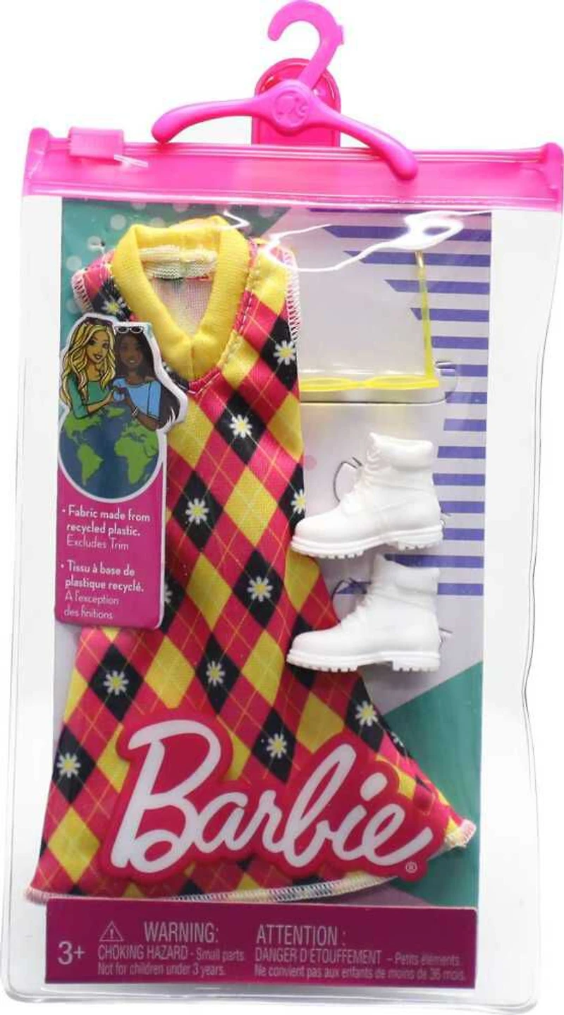 Barbie - Coffret Tenue - Look complet - Robe argile et accessoires