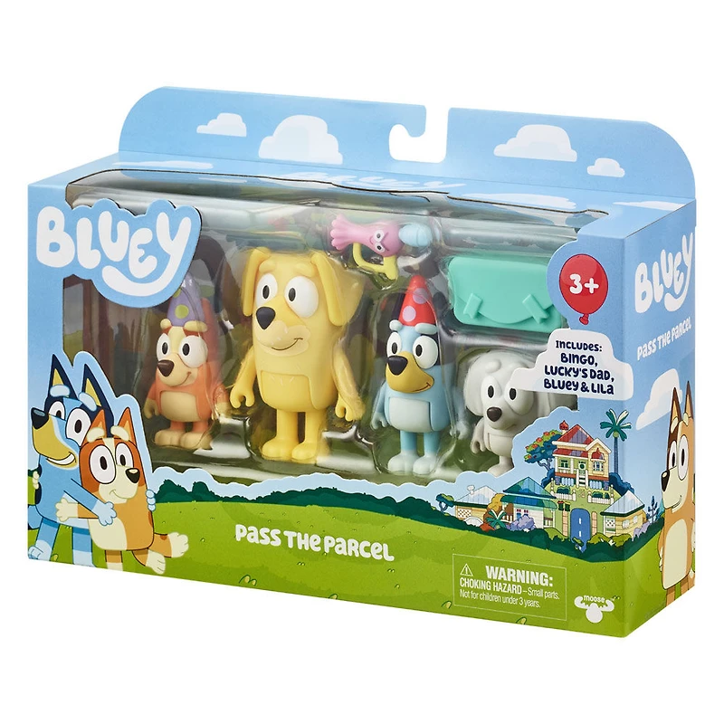Bluey S9 Figure 4Pk Pass The Parcel
