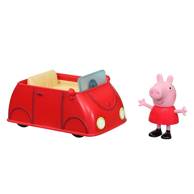 Peppa Pig Peppa's Adventures Petits véhicules Petite voiture rouge avec figurine