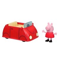 Peppa Pig Peppa's Adventures Petits véhicules Petite voiture rouge avec figurine
