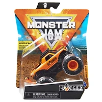 Monster Jam, Monster truck BroCamino officiel, véhicule en métal moulé, série Arena Favorites, échelle 1:64