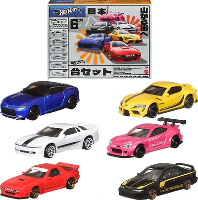 Hot Wheels  Métal moulé  1:64  Coffret de 6 Rues du Japon