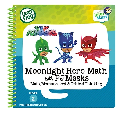 LeapFrog LeapStart 3D Moonlight Hero Math with PJ Masks - Livre d'activité - Édition anglaise - Édition anglaise