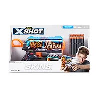 Pistolet à fléchettes X-Shot Skins Flux (8 fléchettes) par ZURU